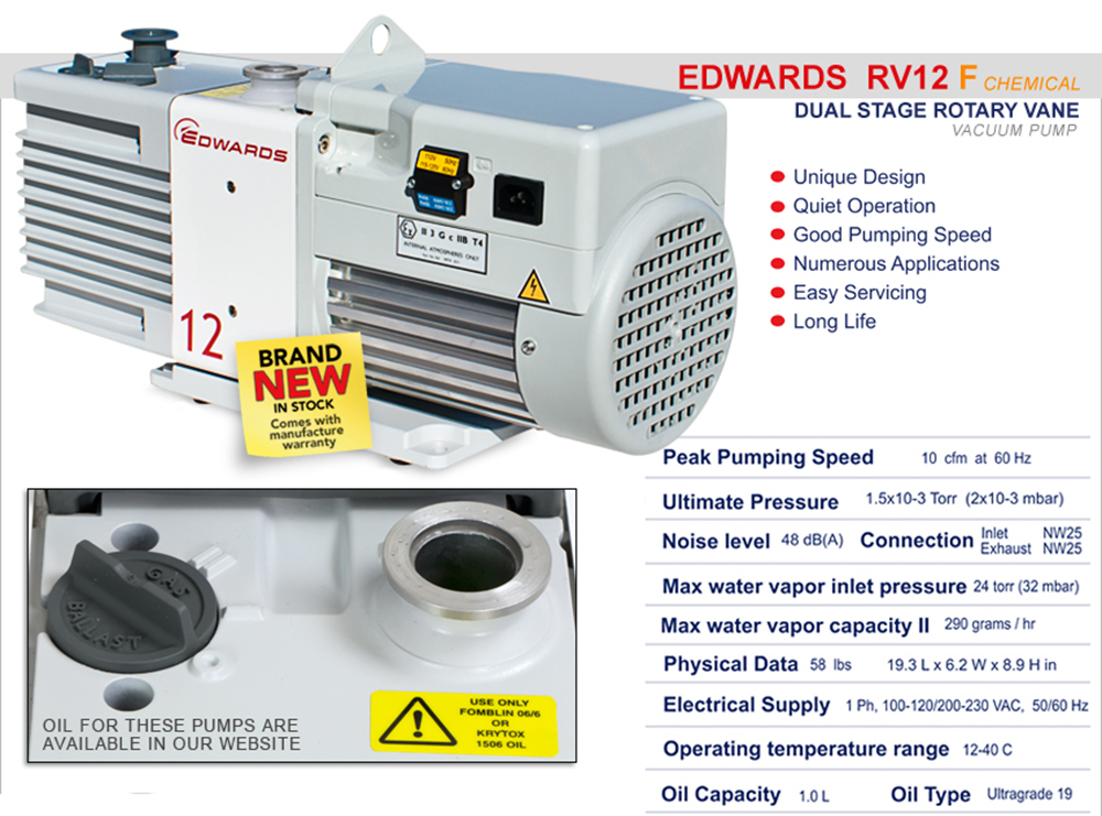 Edwards RV12 Vacuum Pump